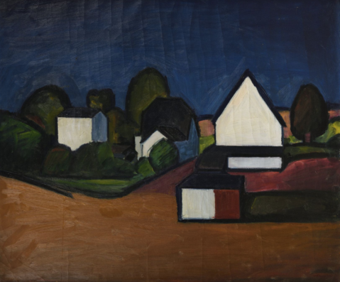 Paysage du Danemark, vers 1927 by WILLIAM LONNBERG (FINLANDE-DANEMARK / 1887-1949), a work of fine art assessed by Morin Williams Expertise, sold at auction.