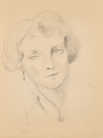 Sans titre (Femme à la boucle d'oreille), vers 1918-20 by FRANCIS PICABIA (FRANCE/ 1879 - 1953), a work of fine art assessed by Morin Williams Expertise, sold at auction.