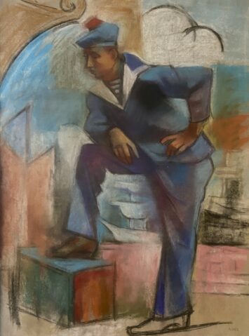 Le marin, vers 1920 by ANDRÉ LHOTE (FRANCE/ 1885 - 1962), a work of fine art assessed by Morin Williams Expertise, sold at auction.