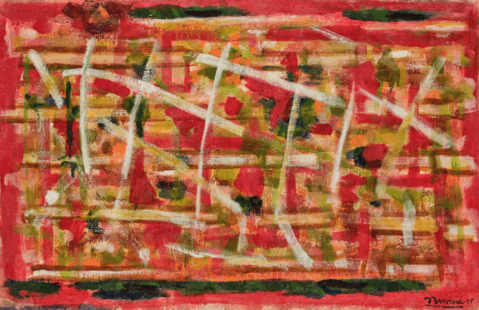 
									Composition 295 (Rouge), 1955 by ROGER BISSIÈRE (FRANCE/ 1886-1964), a work of fine art assessed by Morin Williams Expertise, sold at auction by Pierre Bergé & Associés at 21 avenue Kléber, 75116 Paris.											