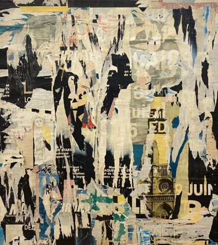 
									Rue Nicolas Flamel, 1965 by RAYMOND HAINS (FRANCE/ 1926-2005), a work of fine art assessed by Morin Williams Expertise, sold at auction by Artus Enchères at La Salle, 20 rue Drouot 75009 Paris.											